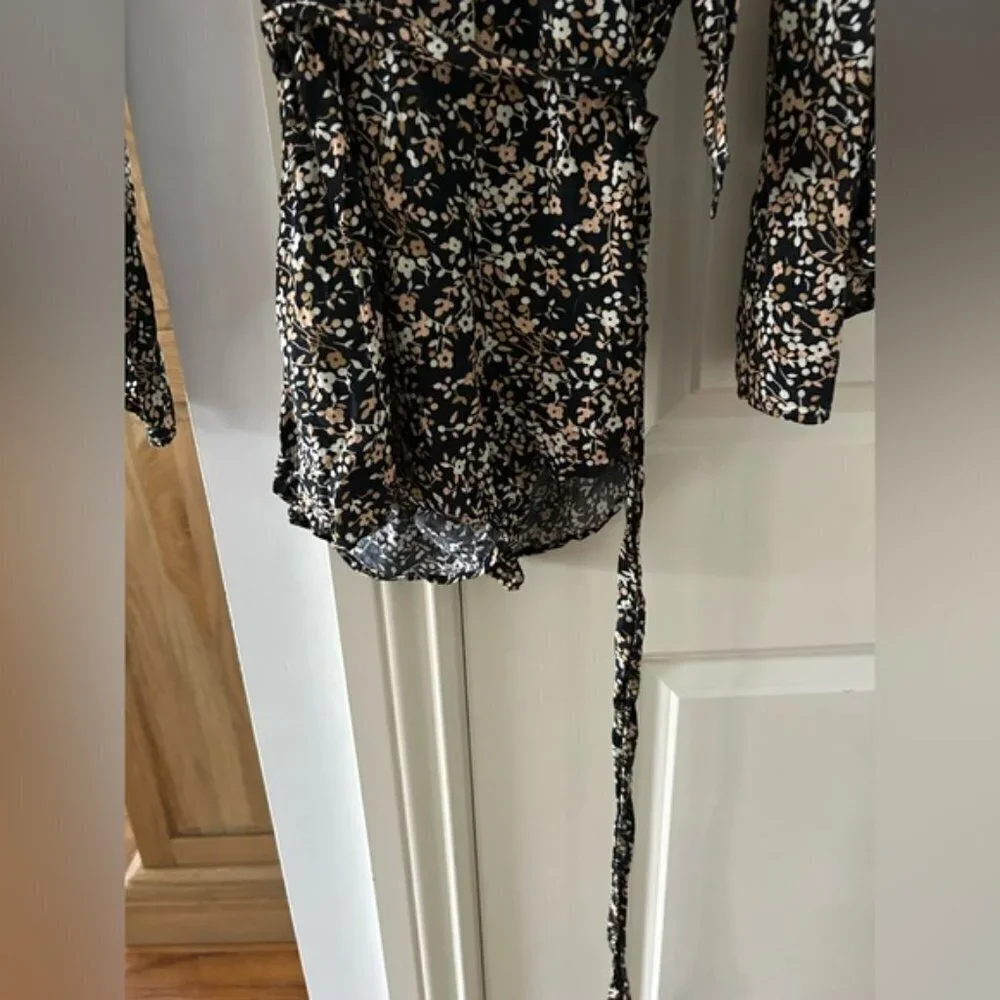 FREE PEOPLE S long sleeve floral romper summer